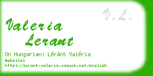 valeria lerant business card